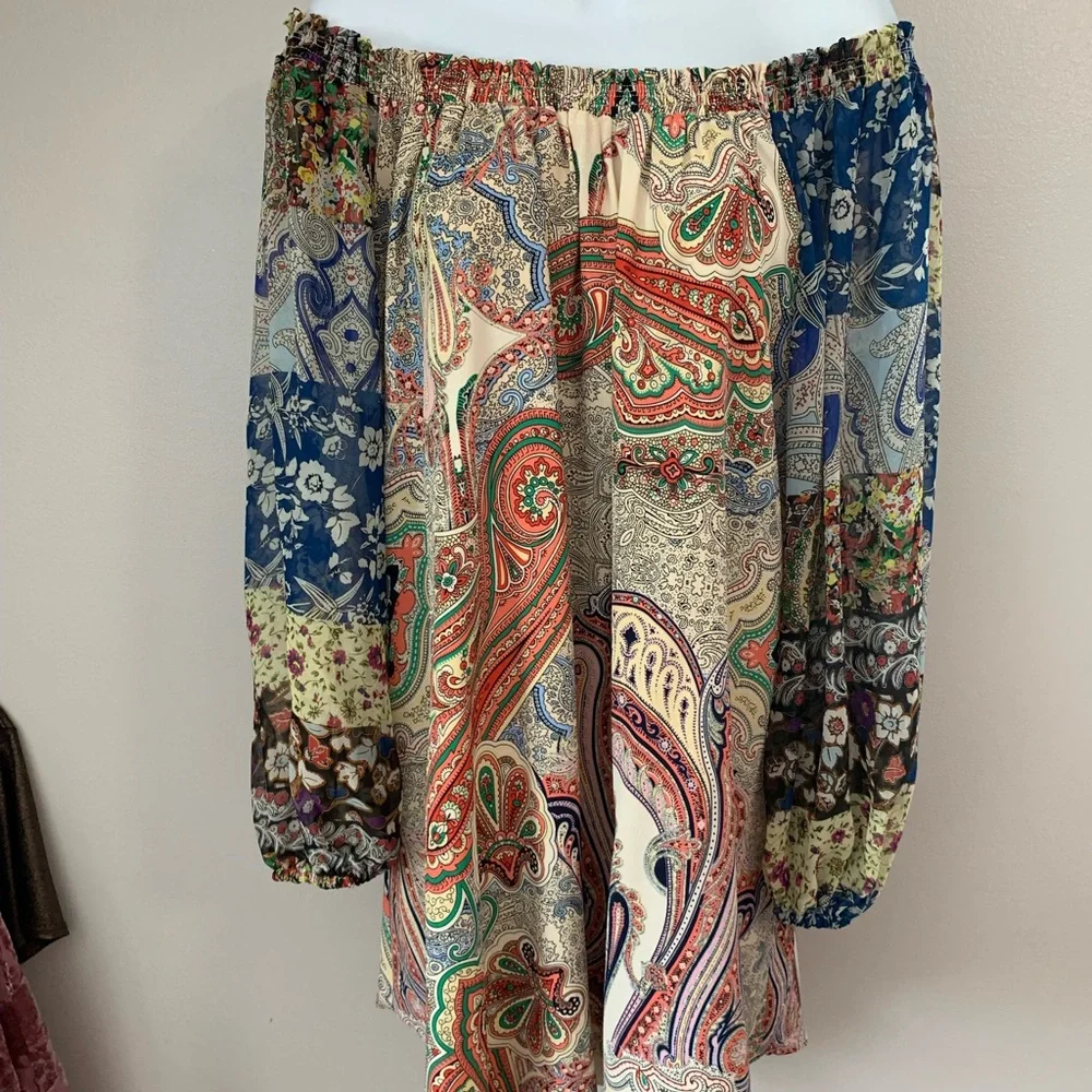 Umgee Mulit Color/Pattern Tunic/Dress - Picture 14 of 14